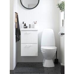 Набор тумбы с раковиной Ikea Enhet/Tvallen с ящиками 44x43x65 (Белый)