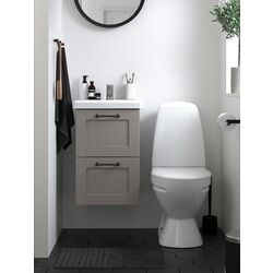 Набор тумбы с раковиной Ikea Enhet/Tvallen с ящиками 44x43x65 (Серый)