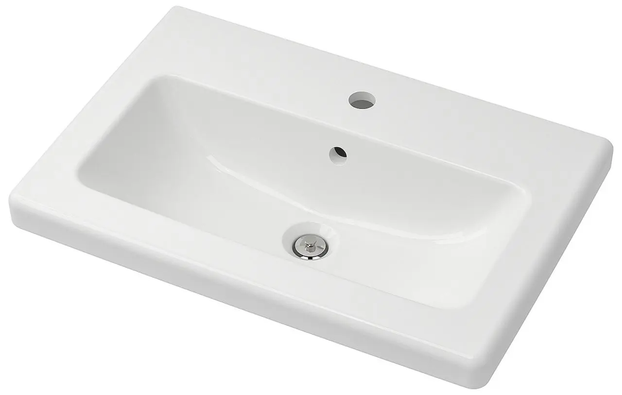 Набор тумбы с раковиной Ikea Enhet/Tvallen с ящиками 64x43x65 (Серый) - 5