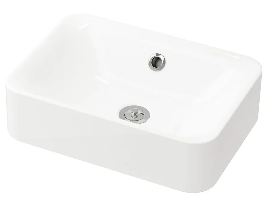 Набор тумбы с раковиной Ikea Godmorgon/Tolken/Horvik 102x49x72 (Белый Глянцевый/Белый) - 7