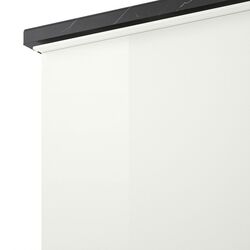 Набор тумбы с раковиной Ikea Godmorgon/Tolken/Horvik раковина/смеситель 102x49x72 (Белый Глянцевый/Под Черный Мрамор) Thumb