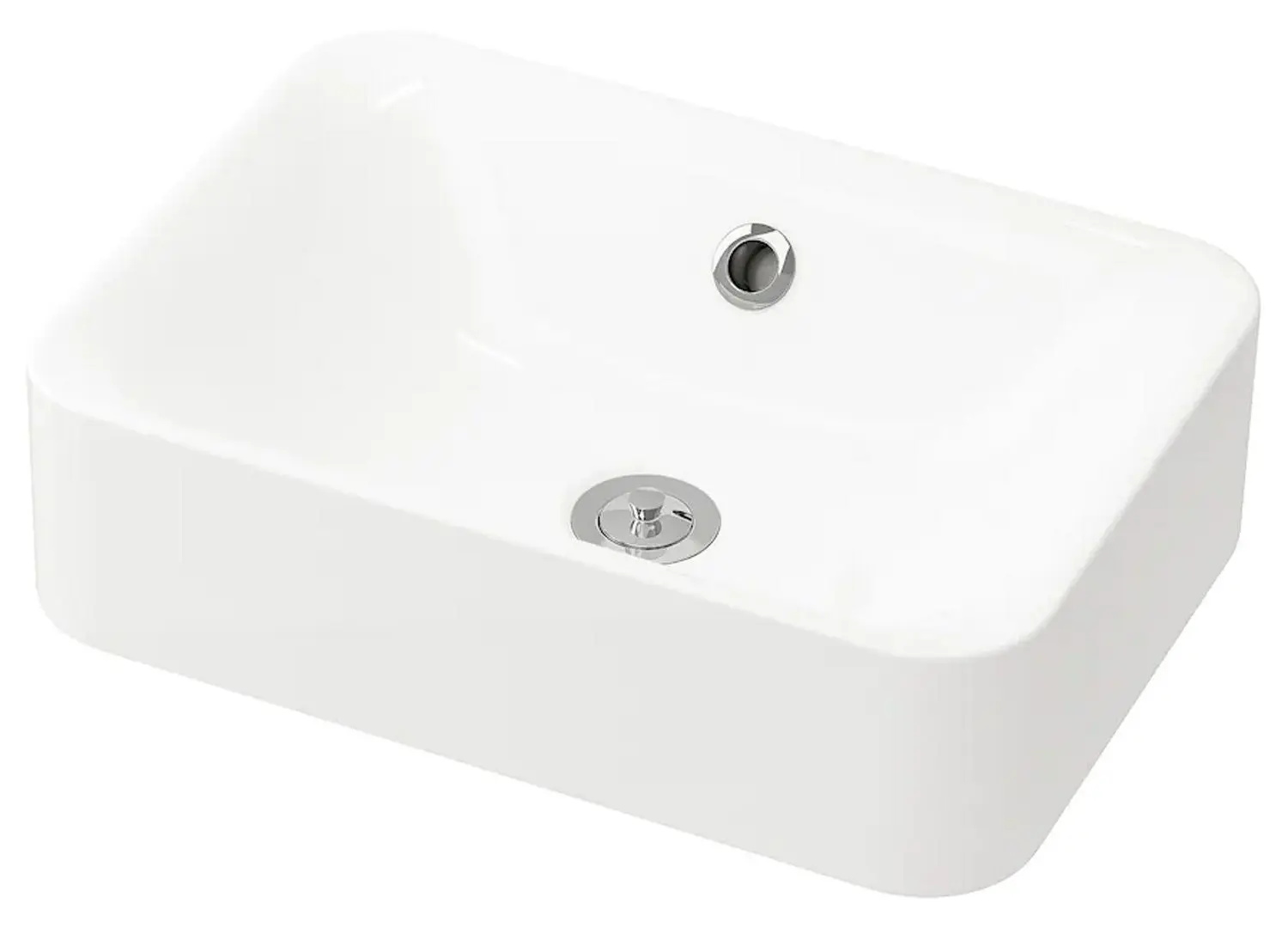 Набор тумбы с раковиной Ikea Godmorgon/Tolken/Horvik раковина/смеситель 102x49x72 (Белый Глянцевый/Под Черный Мрамор) - 7