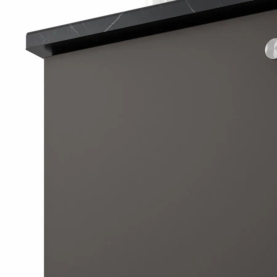 Набор тумбы с раковиной Ikea Godmorgon/Tolken/Horvik раковина/смеситель 62x49x43 (Гилльбурен Темно-серый/Имитация Черного Мрамора/Брогрунд) - 4