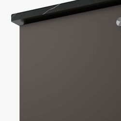 Набор тумбы с раковиной Ikea Godmorgon/Tolken/Oxmyren 102x49x43 (Гилбурен Темно-серый/Имитация Черного Мрамора) Thumb