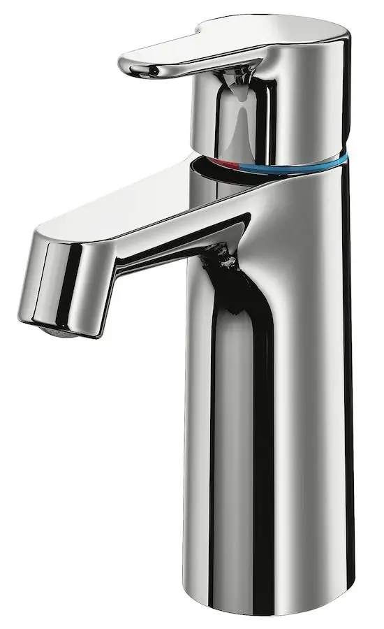 Набор тумбы с раковиной Ikea Godmorgon/Tolken/Oxmyren 102x49x72 (Белый Глянцевый/Имитация Черного Мрамора) - 7