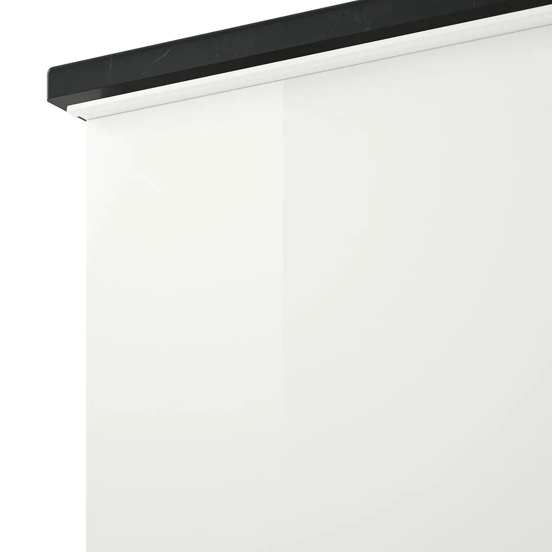 Набор тумбы с раковиной Ikea Godmorgon/Tolken/Oxmyren 82x49x72 (Белый Глянцевый/Имитация Черного Мрамора) - 3