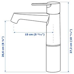Набор тумбы с раковиной Ikea Godmorgon/Tolken/Oxmyren 82x49x72 (Белый Глянцевый/Имитация Мрамора) Thumb