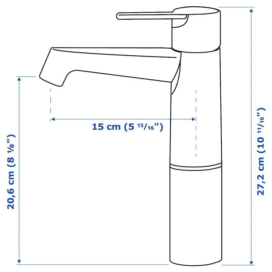 Набор тумбы с раковиной Ikea Godmorgon/Tolken/Oxmyren 82x49x72 (Белый Глянцевый/Имитация Мрамора) - 6