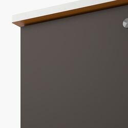 Набор тумбы с раковиной Ikea Godmorgon/Tolken/Oxmyren 82x49x72 (Гилбурен Темно-серый/Под Мрамор) Thumb