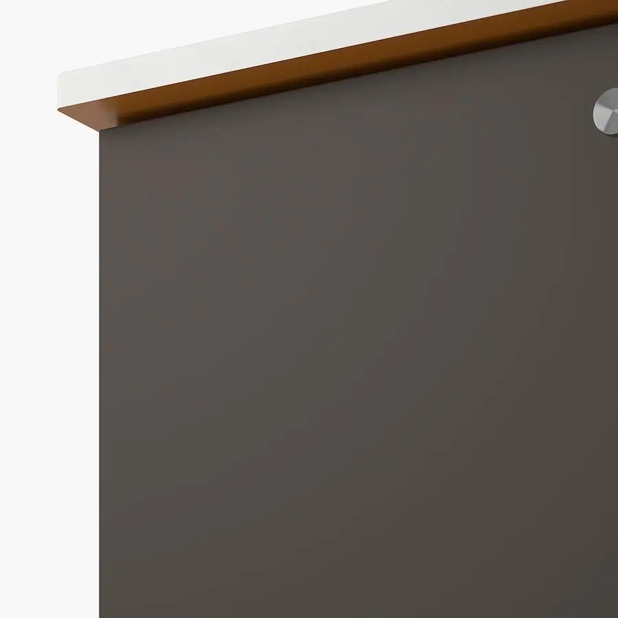 Набор тумбы с раковиной Ikea Godmorgon/Tolken/Oxmyren 82x49x72 (Гилбурен Темно-серый/Под Мрамор) - 4