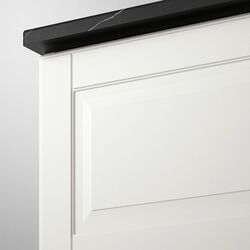 Набор тумбы с раковиной Ikea Godmorgon/Tolken/Tornviken раковина 45cm/смеситель 82x49x74 (Кащен Белый/Имитация Черного Мрамора/Хамнскар) Thumb