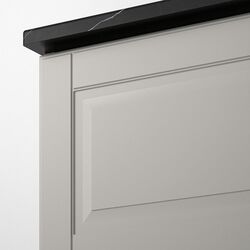 Набор тумбы с раковиной Ikea Godmorgon/Tolken/Tornviken раковина 45cm/смеситель 82x49x74 (Кащен Серый/Имитация Черного Мрамора/Хамнскар) Thumb