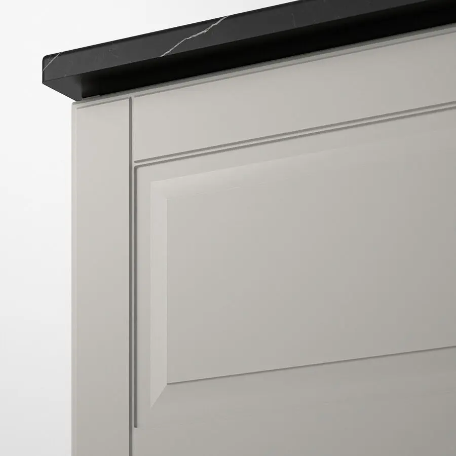 Набор тумбы с раковиной Ikea Godmorgon/Tolken/Tornviken раковина 45cm/смеситель 82x49x74 (Кащен Серый/Имитация Черного Мрамора/Хамнскар) - 3