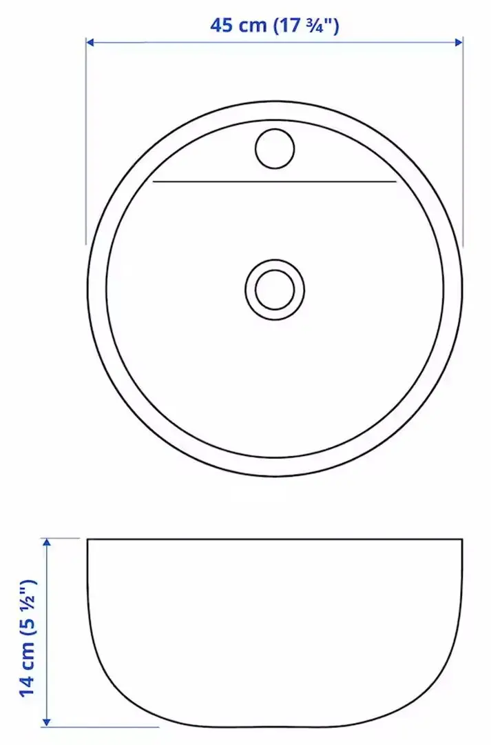 Набор тумбы с раковиной Ikea Godmorgon/Tolken/Tornviken раковина 45cm/смеситель 82x49x74 (Кащен Серый/Имитация Черного Мрамора/Хамнскар) - 8