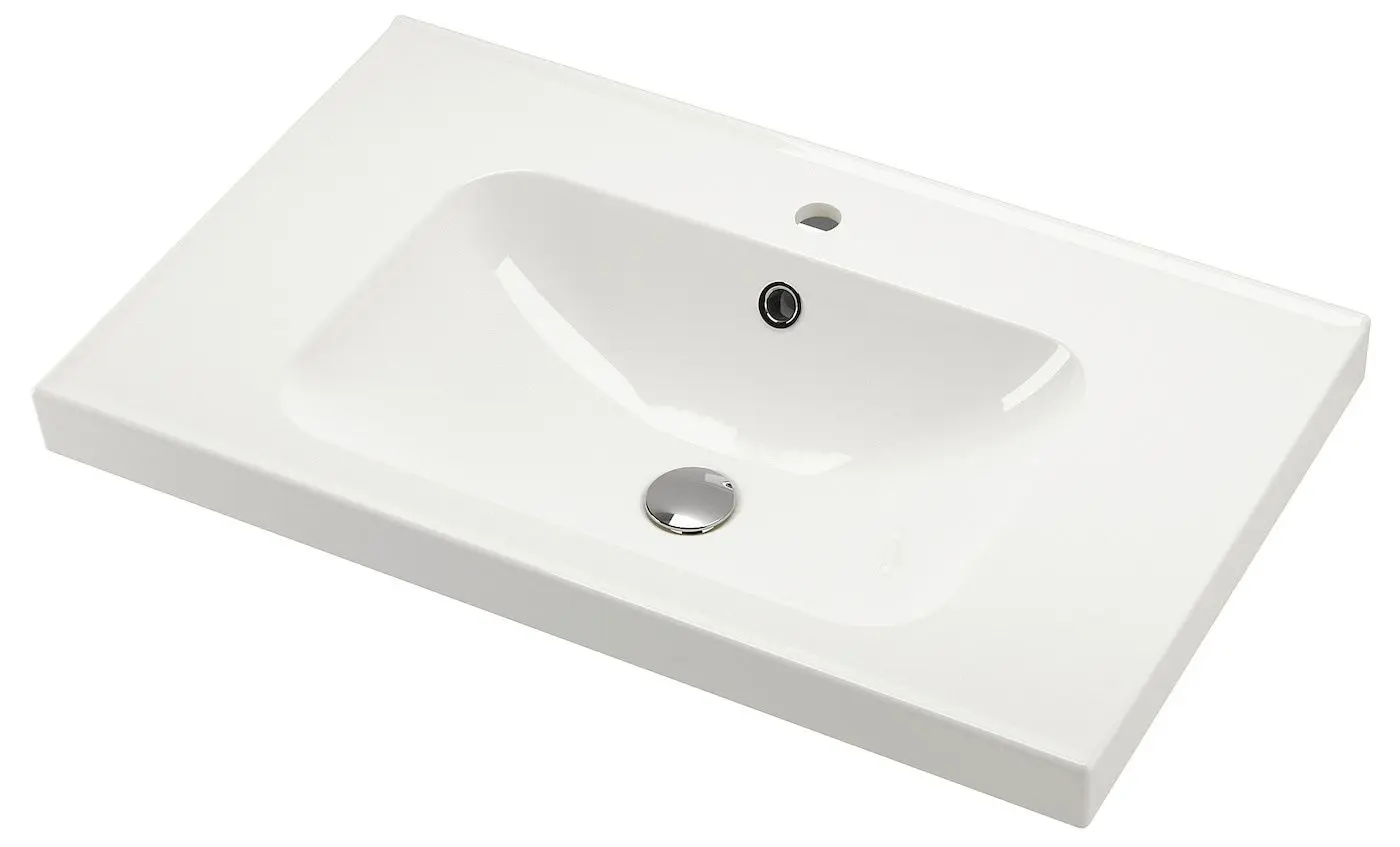 Набор тумбы с раковиной Ikea Havback/Orrsjon/Dalskar с дверцами 82x49x69 (Бежевый) - 10