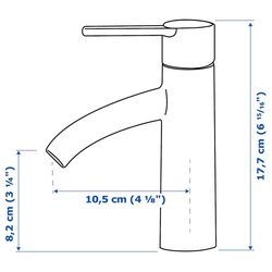 Набор тумбы с раковиной Ikea Havback/Orrsjon/Dalskar с дверцами 82x49x71 (Бежевый) Thumb