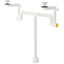 Набор тумбы с раковиной Ikea Havback/Orrsjon/Dalskar с ящиками 102x49x69 (Бежевый) Thumb