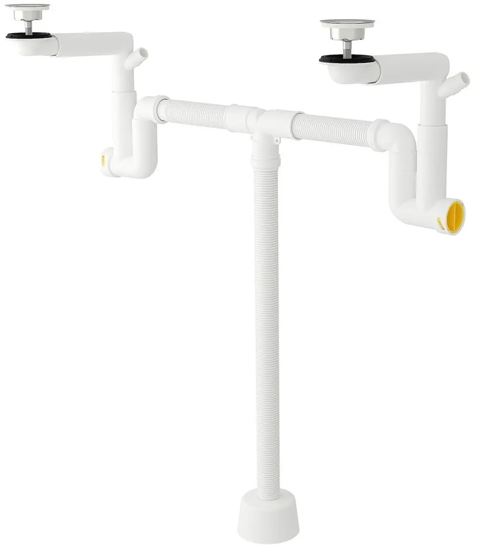 Набор тумбы с раковиной Ikea Havback/Orrsjon/Dalskar с ящиками 102x49x69 (Бежевый) - 14