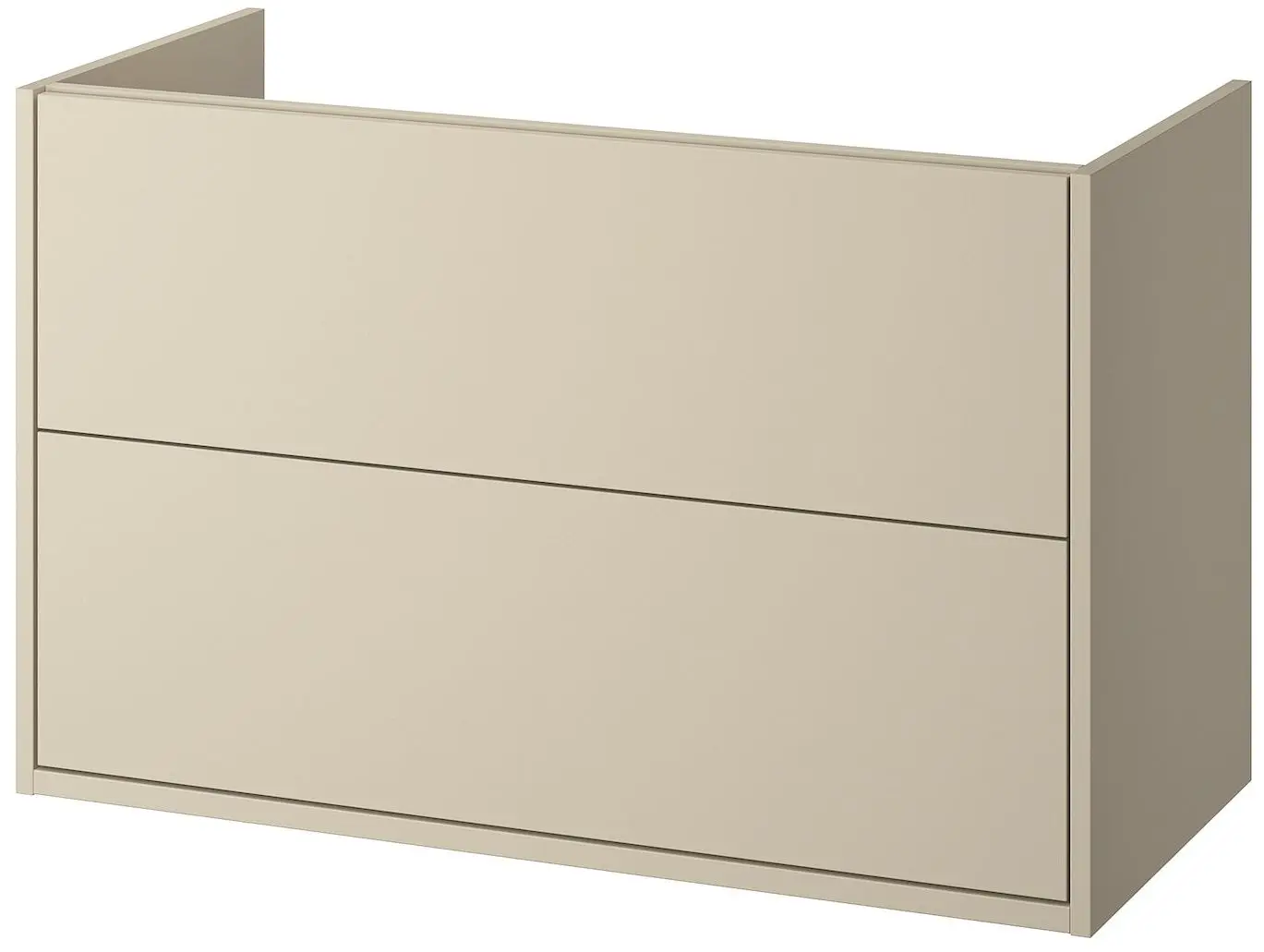 Набор тумбы с раковиной Ikea Havback/Orrsjon/Dalskar с ящиками 102x49x69 (Бежевый) - 4