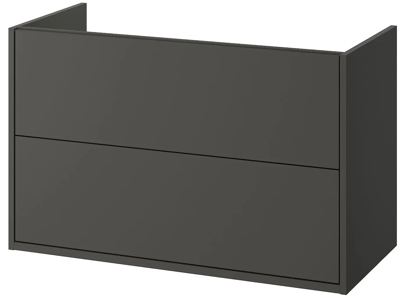 Набор тумбы с раковиной Ikea Havback/Orrsjon/Dalskar с ящиками 102x49x71 (Темно-серый/Бамбук) - 4