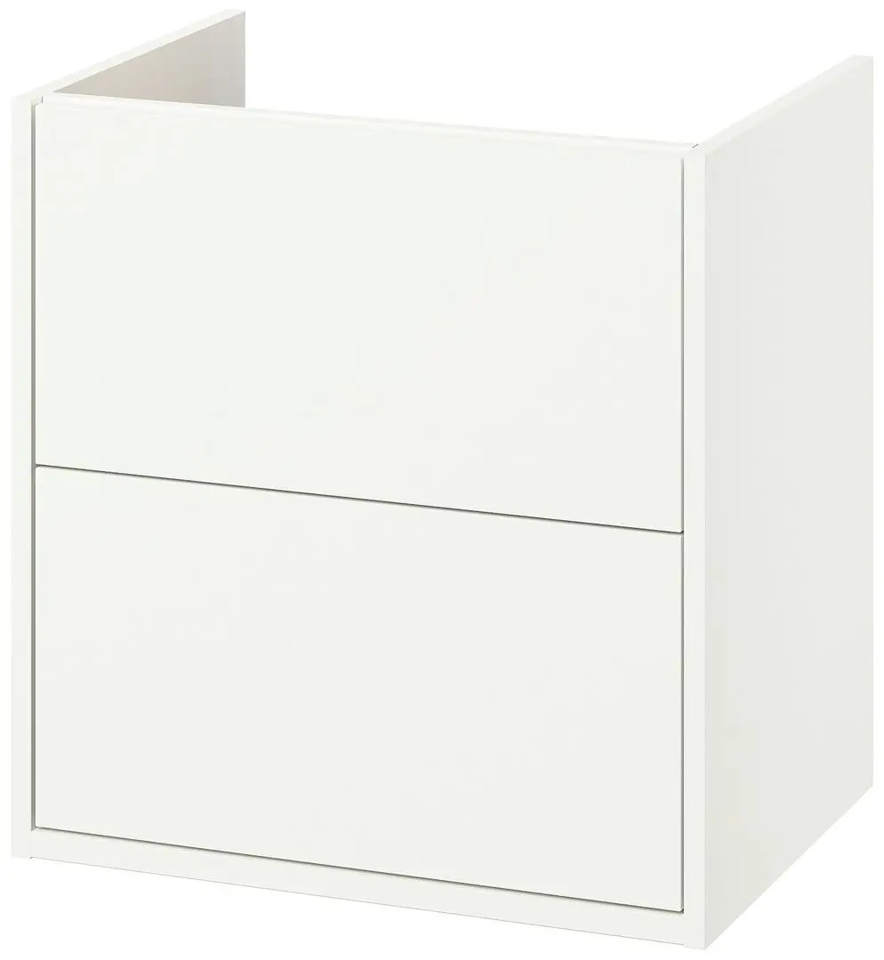 Набор тумбы с раковиной Ikea Havback/Orrsjon/Dalskar с ящиками 122x49x71 (Белый/Имитация Серого Камня) - 4