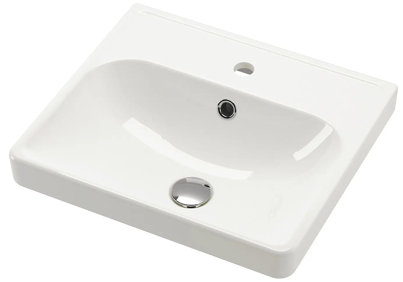 Набор тумбы с раковиной Ikea Havback/Orrsjon/Dalskar с ящиками 122x49x71 (Белый/Имитация Серого Камня) - 7