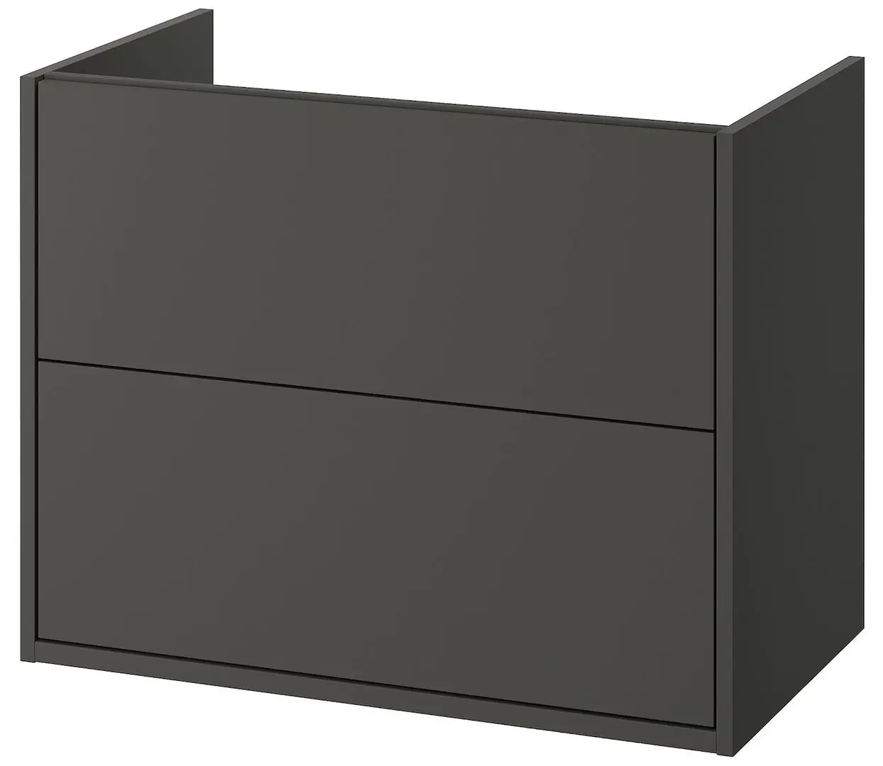 Набор тумбы с раковиной Ikea Havback/Orrsjon/Dalskar с ящиками 82x49x69 (Темно-серый) - 3
