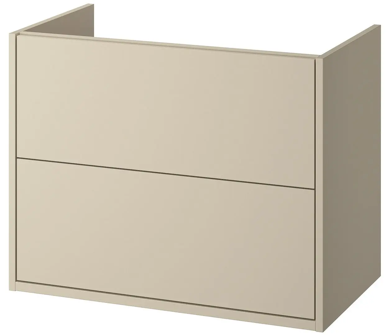 Набор тумбы с раковиной Ikea Havback/Tornviken/Dalskar с ящиками 82x49x79 (Бежевый/Имитация Черного Мрамора) - 4