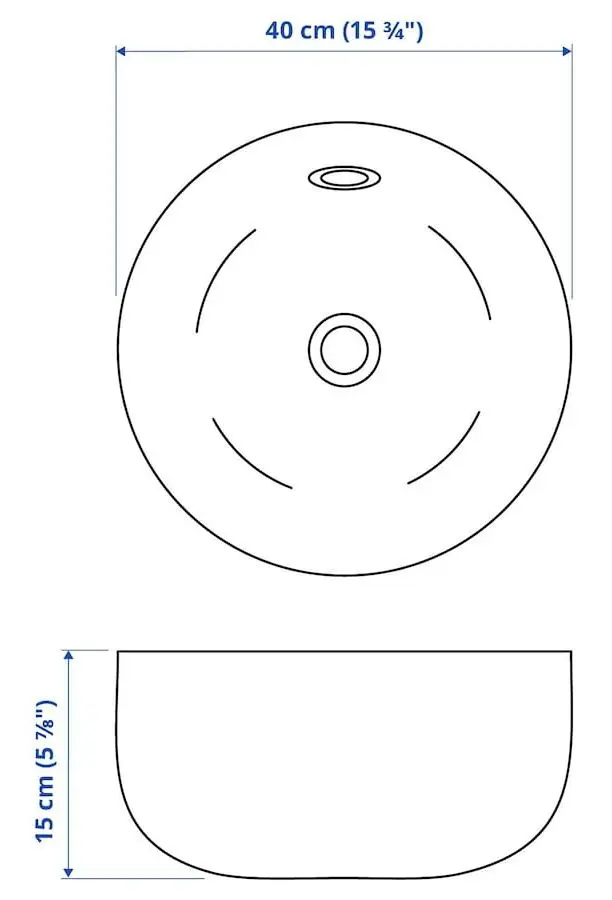 Набор тумбы с раковиной Ikea Hemnes/Kattevik 82x48x91 (Белый) - 4