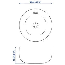 Набор тумбы с раковиной Ikea Hemnes/Kattevik/Voxnan с ящиком/полкой 82x48x91 (Белый) Thumb
