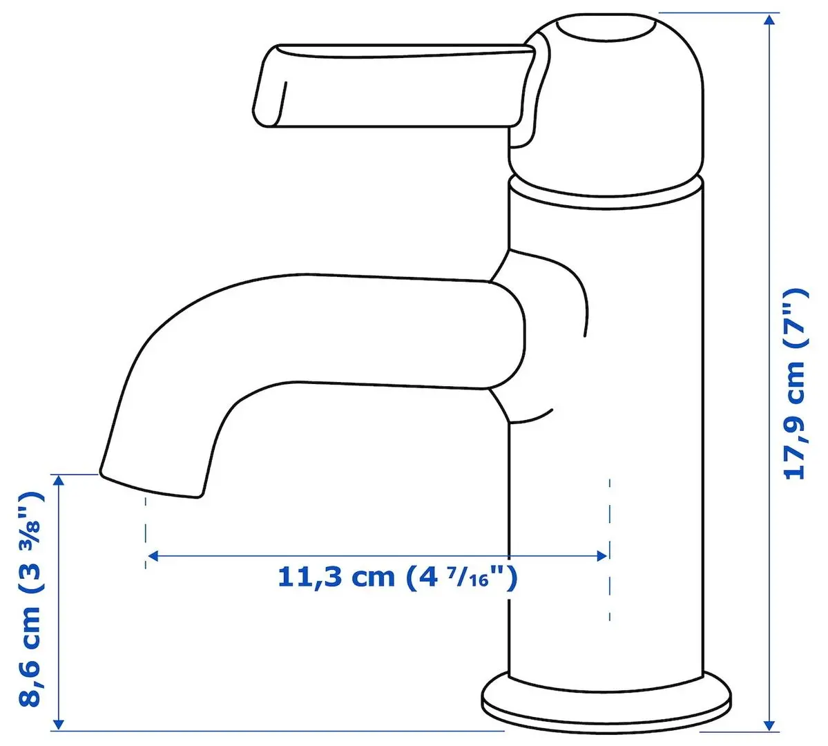 Набор тумбы с раковиной Ikea Hemnes/Orrsjon/Voxnan c ящиками 62x49x89 (Белый) - 8