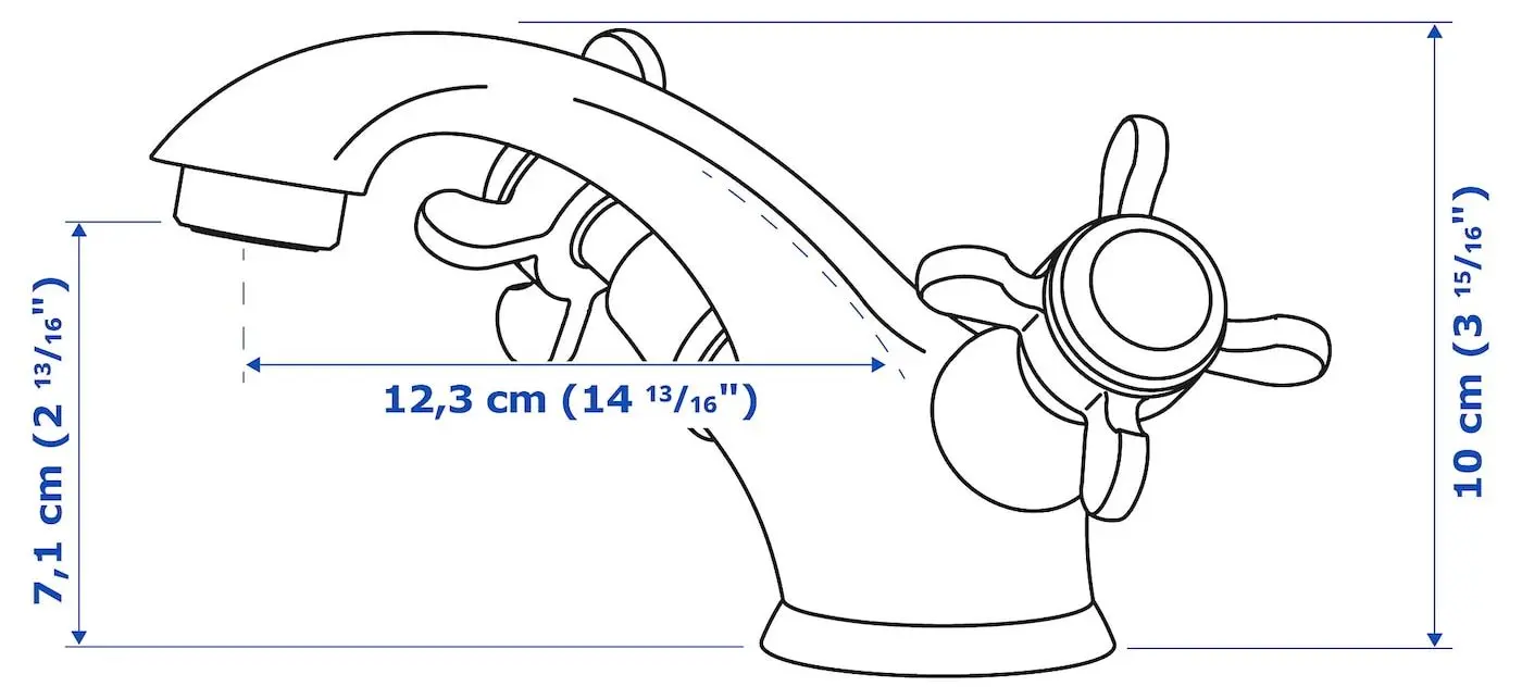 Набор тумбы с раковиной Ikea Hemnes/Rutsjon с ящиками 102x49x95 (Белый) - 9