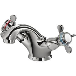 Набор тумбы с раковиной Ikea Hemnes/Rutsjon с ящиками 62x49x95 (Белый/Хром) Thumb