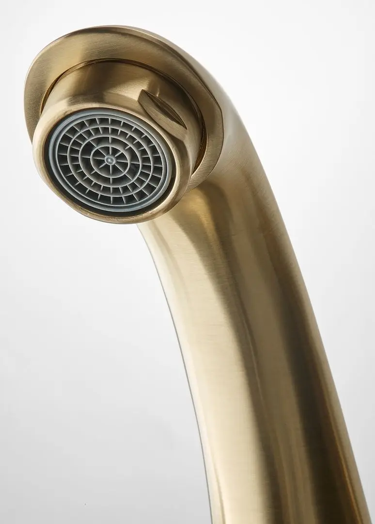 Набор тумбы с раковиной Ikea Hemnes/Rutsjon с ящиками 82x49x95 (Белый/Латунь) - 8