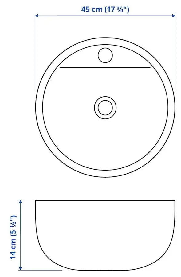 Набор тумбы с раковиной Ikea Hemnes/Tornviken 82x48x90 (Белый) - 5