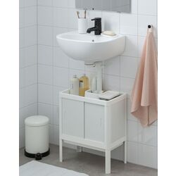 Набор тумбы с раковиной Ikea Lilltjarn/Skatsjon с дверцами 45x35 (Белый)
