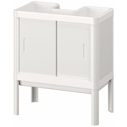 Набор тумбы с раковиной Ikea Lilltjarn/Skatsjon с дверцами 45x35 (Белый) Thumb