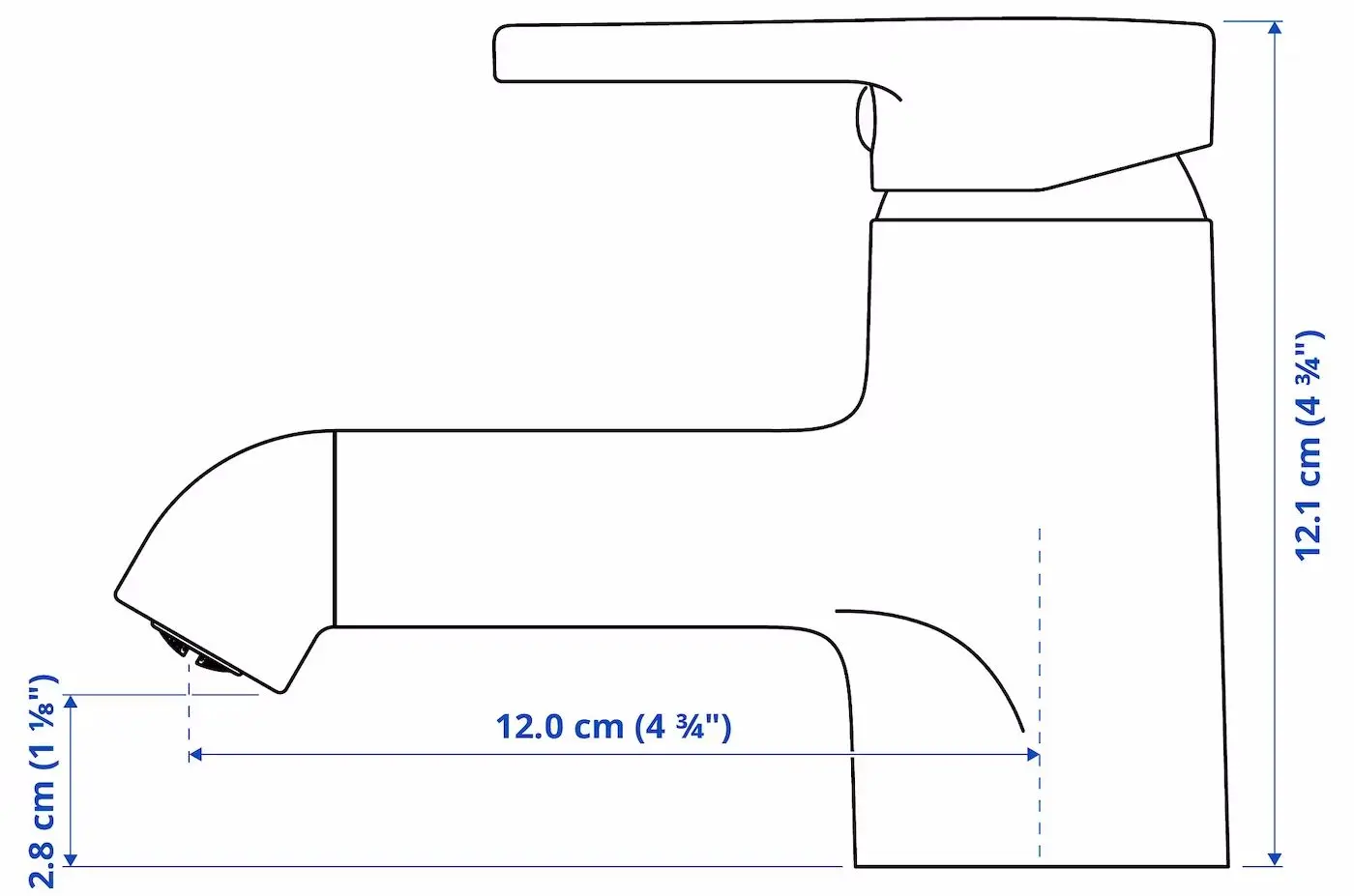 Набор тумбы с раковиной Ikea Lilltjarn/Skatsjon с дверцами 45x35 (Белый) - 9