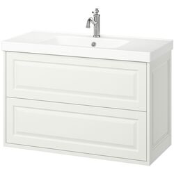 Набор тумбы с раковиной Ikea Tannforsen/Orrsjon с ящиками 102x49x69 (Белый) Thumb