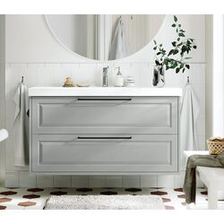 Набор тумбы с раковиной Ikea Tannforsen/Orrsjon с ящиками 122x49x69 (Серый)