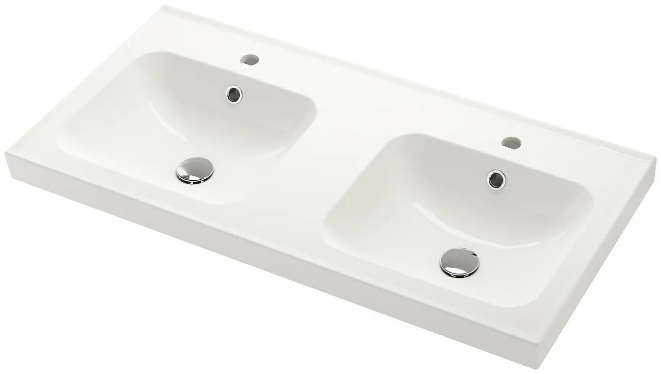 Набор тумбы с раковиной Ikea Tannforsen/Orrsjon ящики/2 смесителя 102x49x69 (Белый) - 5