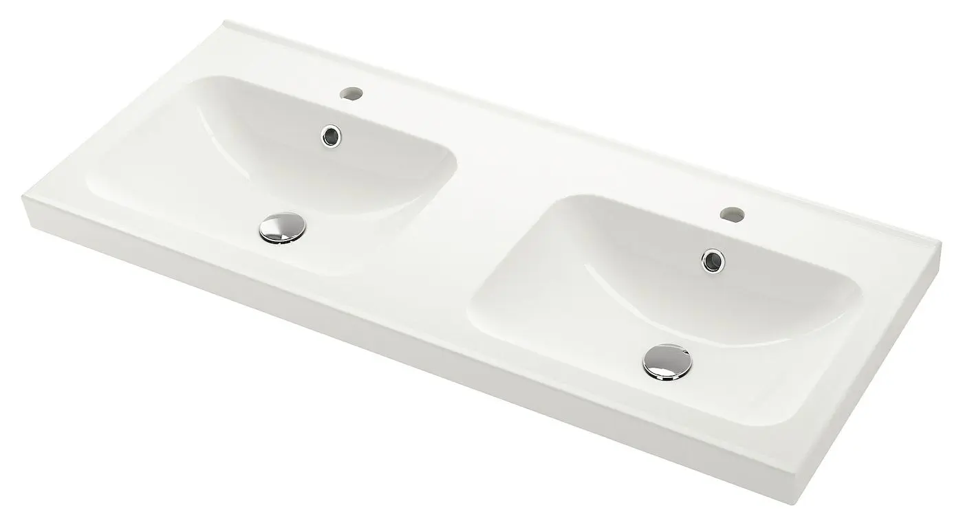 Набор тумбы с раковиной Ikea Tannforsen/Orrsjon ящики/2 смесителя 122x49x69 (Серый) - 5