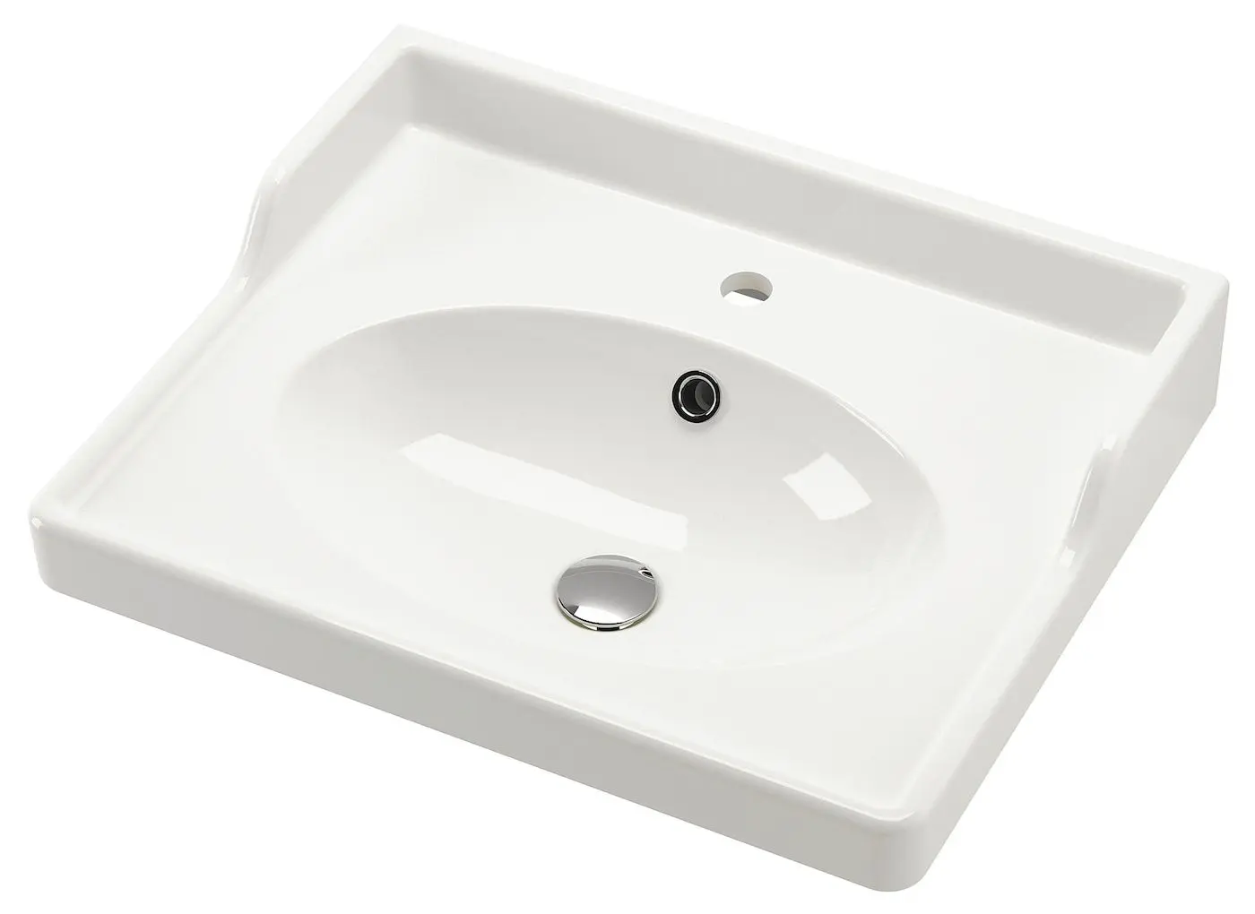 Набор тумбы с раковиной Ikea Tannforsen/Rutsjon с ящиками 62x49x74 (Белый) - 3