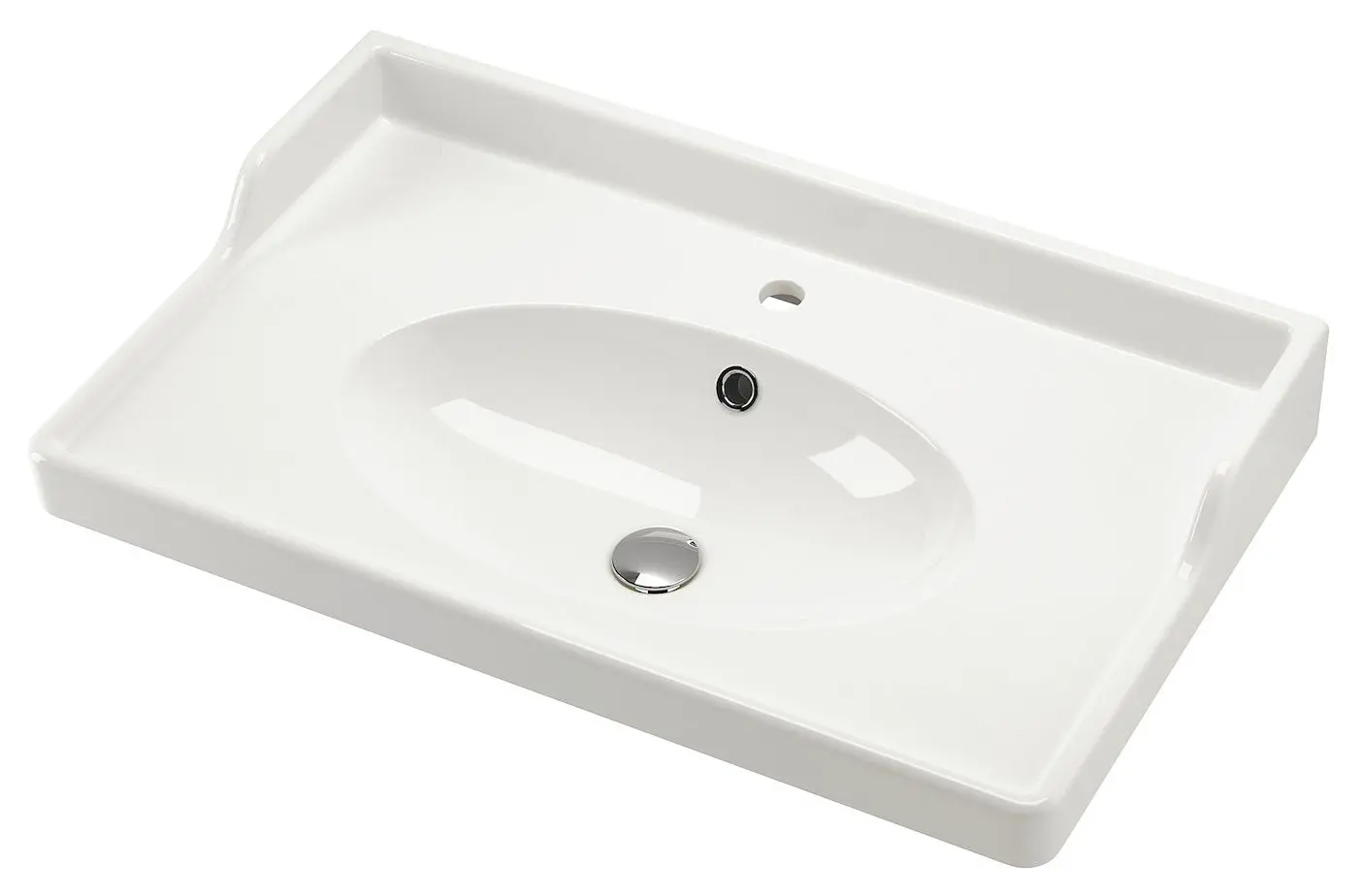 Набор тумбы с раковиной Ikea Tannforsen/Rutsjon с ящиками 82x49x74 (Серый) - 3