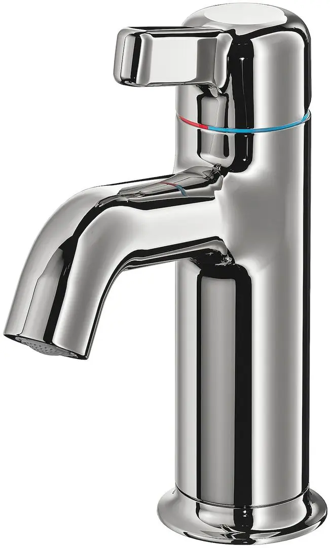 Набор тумбы с раковиной Ikea Tannforsen/Rutsjon ящики/2 смесителя 122x49x76 (Серый/Имитация Белого Мрамора) - 5