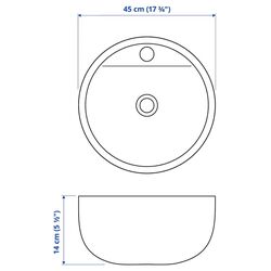 Набор тумбы с раковиной Ikea Tannforsen/Tornviken с ящиками 82x49x79 (Серый/Имитация Черного Мрамора) Thumb