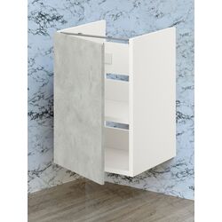 Шкаф под умывальник Ikea Enhet 1 дверца 40x42x60 (Белый/Под Бетон)