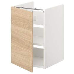 Шкаф под умывальник Ikea Enhet 1 дверца 40x42x60 (Белый/Под Дуб) Thumb