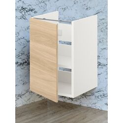 Шкаф под умывальник Ikea Enhet 1 дверца 40x42x60 (Белый/Под Дуб)