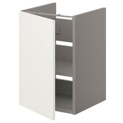 Шкаф под умывальник Ikea Enhet 1 дверца 40x42x60 (Серый/Белый) Thumb